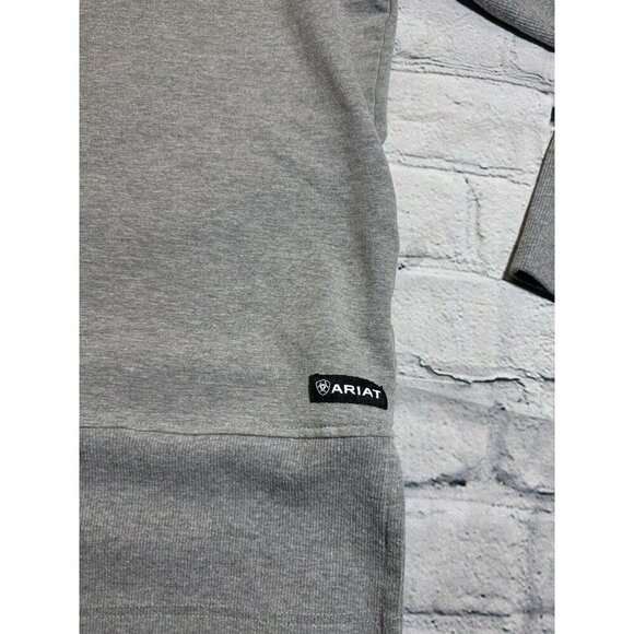 Ariat® Ladies R.E.A.L.™ Funnel Heather Grey Sweater 10037340 Size XXL - Picture 5 of 12